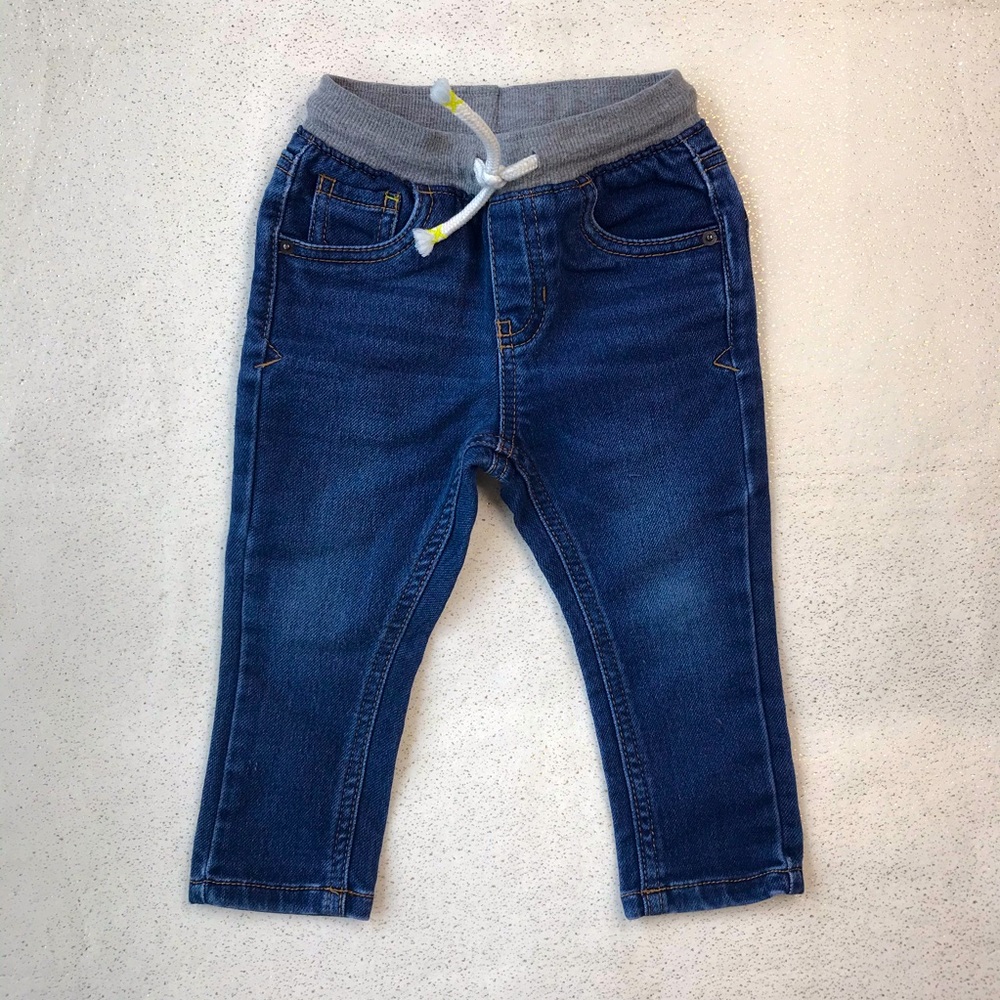 Cat & Jack Baby Boy Pull On Skinny Jeans 18 Mo.